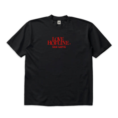 Love Hot-line T-Shirt Black mento.vivere
