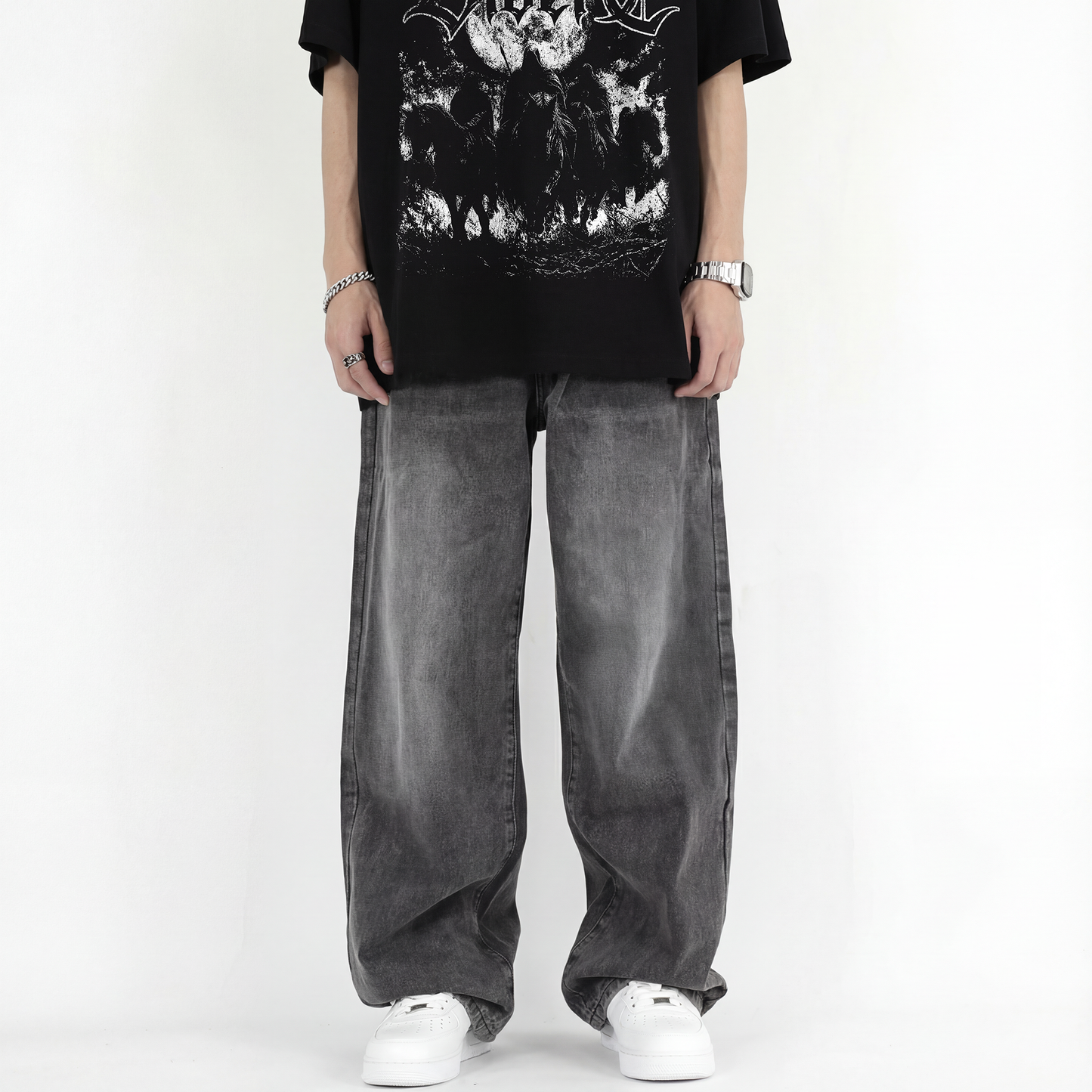 Black Sun Bleached Denim