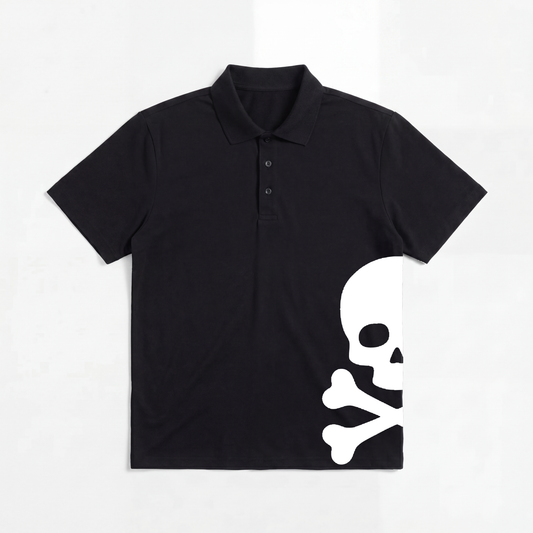 Skull n Bones Polo Black