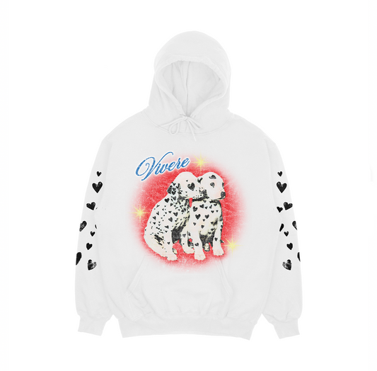 Pup Hoodie White