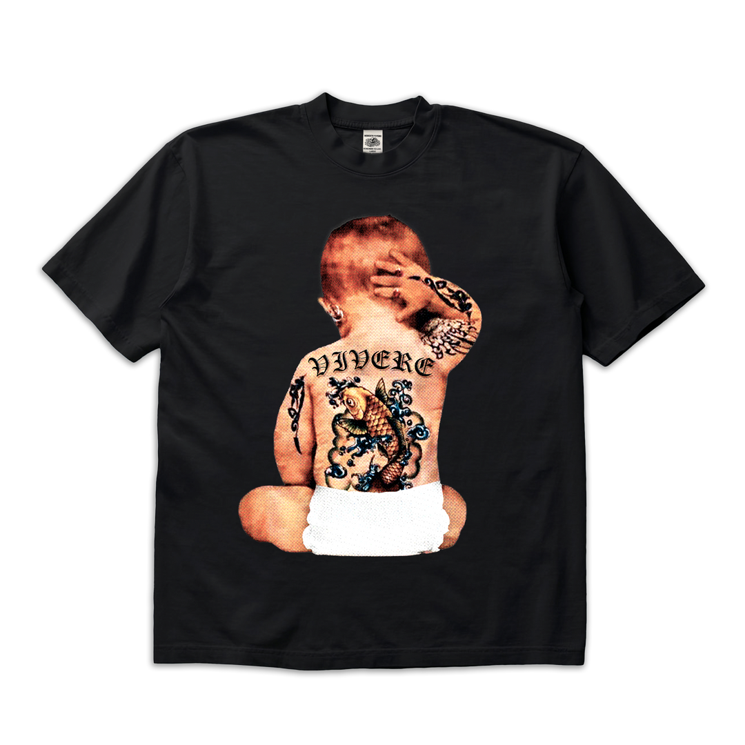 Tatted Baby T-Shirt Black
