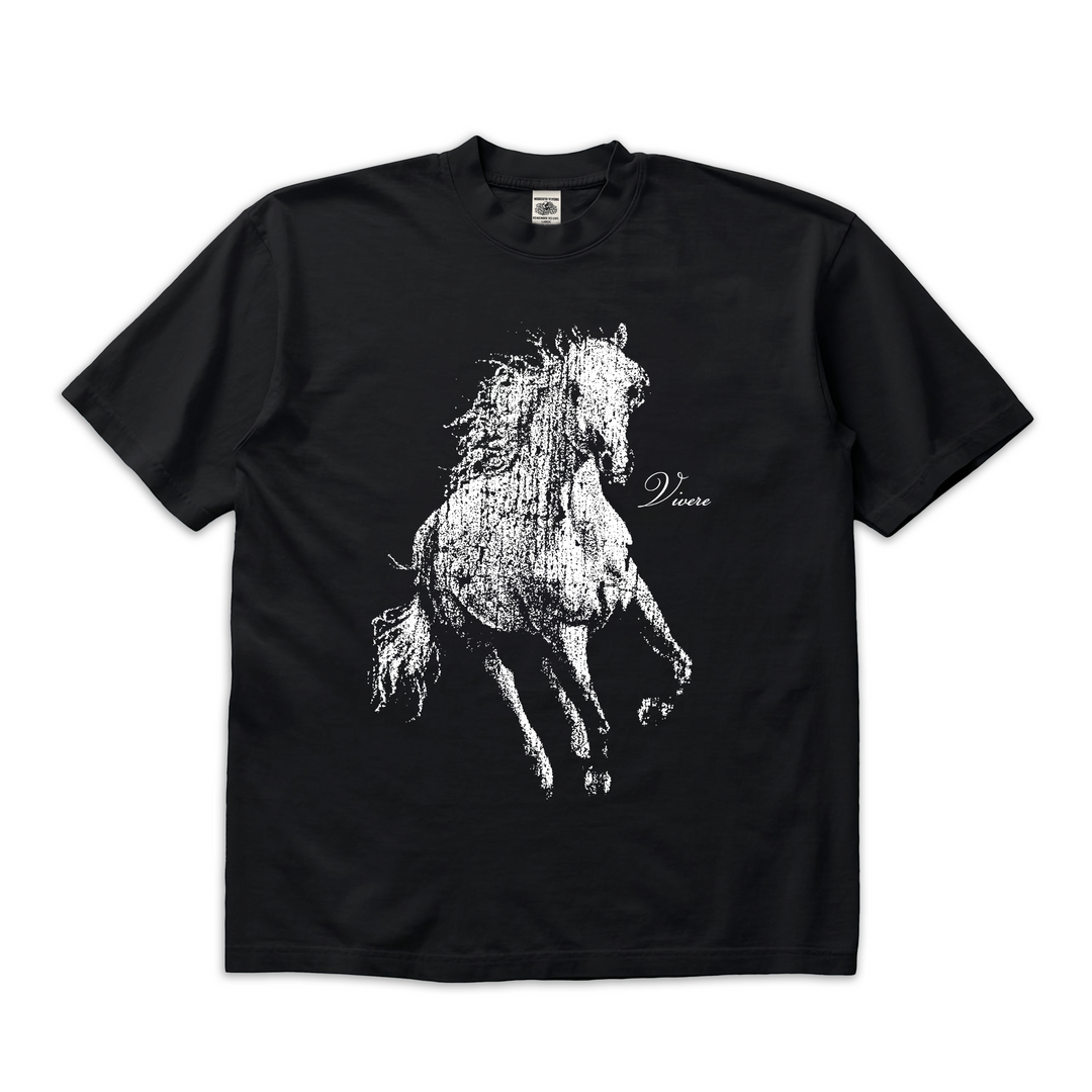 Horse T-Shirt Black